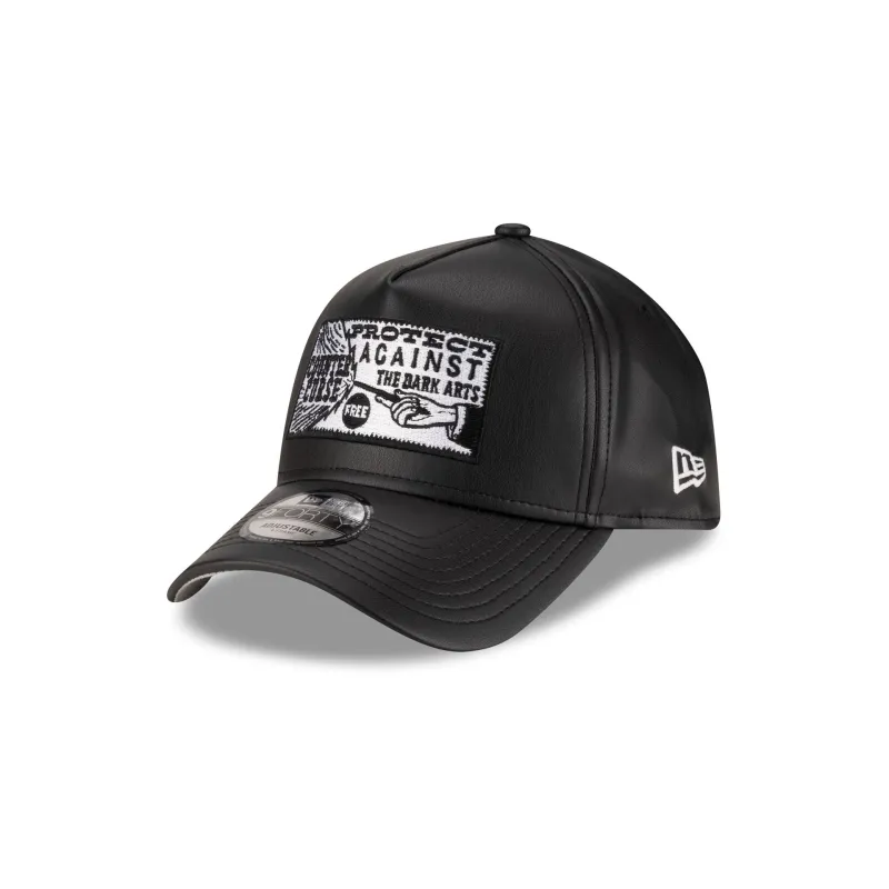 Harry Potter Dark Arts Faux Leather 9FORTY A-Frame Snapback Hat sold by New Era