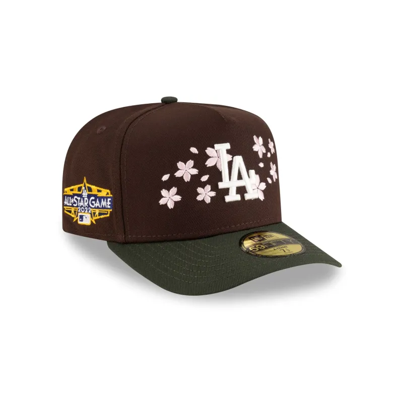 Just Caps Cherry Blossom Los Angeles Dodgers 59FIFTY A-Frame Fitted Hat sold by New Era