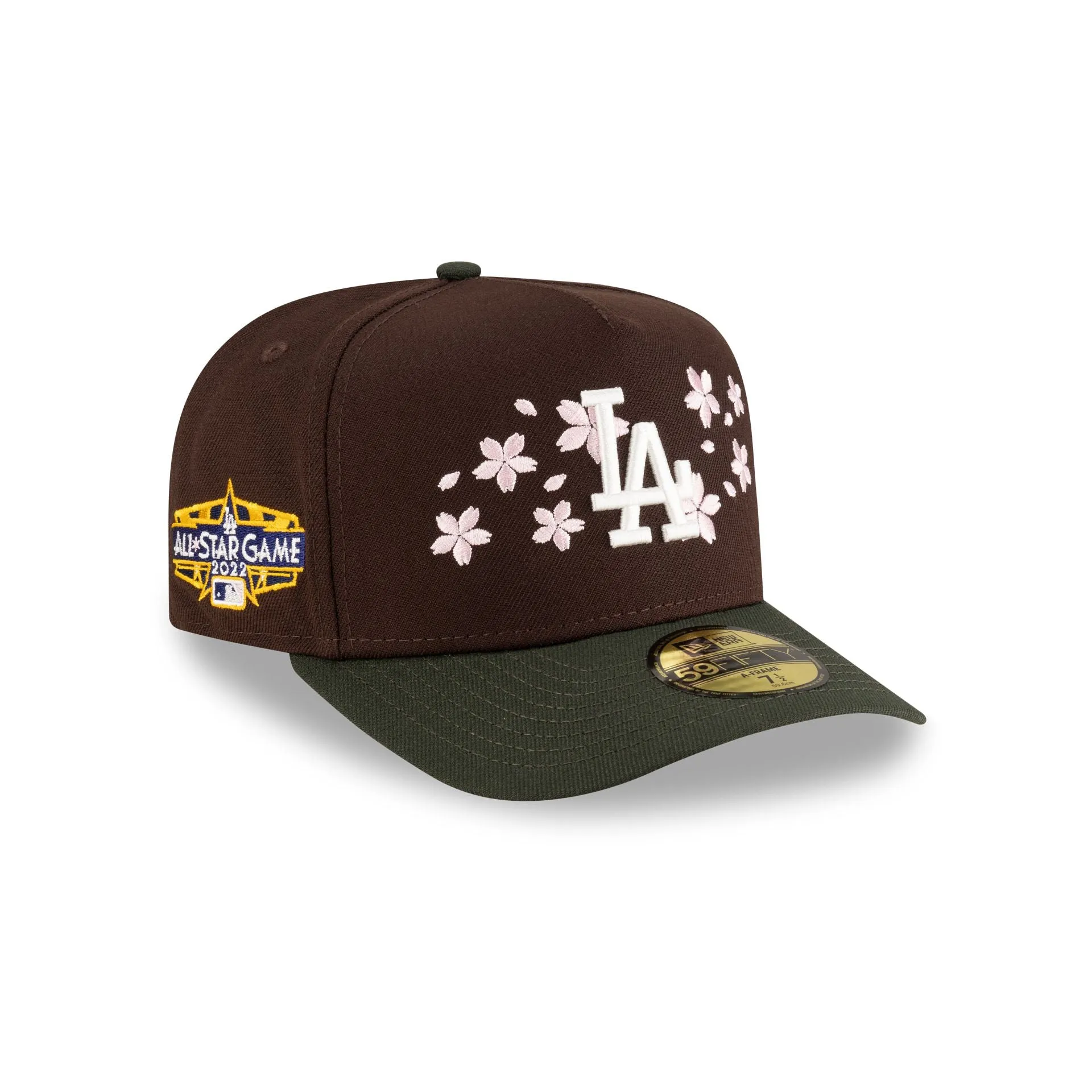 Just Caps Cherry Blossom Los Angeles Dodgers 59FIFTY A-Frame Fitted Hat sold by New Era