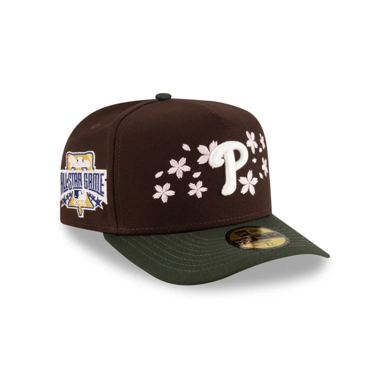 Just Caps Cherry Blossom Philadelphia Phillies 59FIFTY A-Frame Fitted Hat sold by New Era