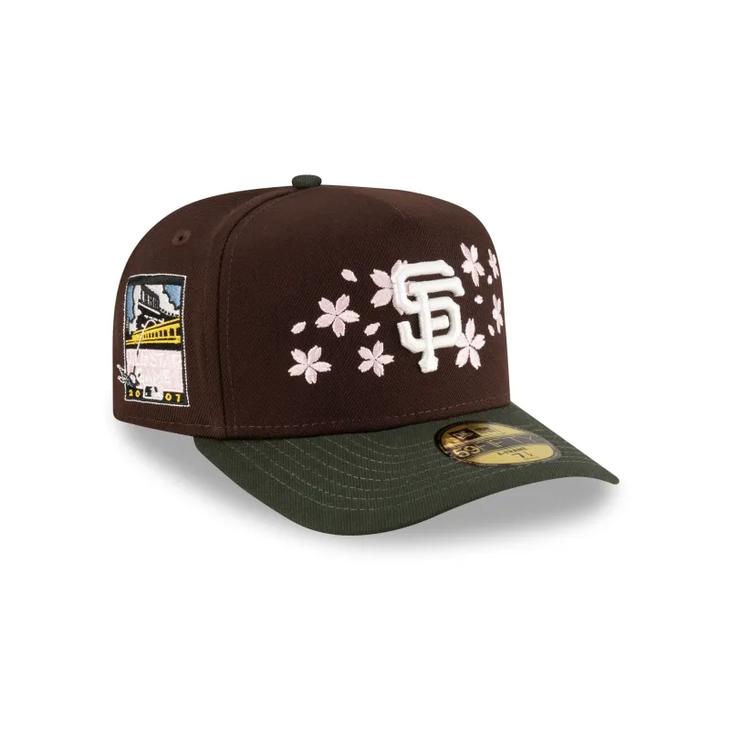 Just Caps Cherry Blossom San Francisco Giants 59FIFTY A-Frame Fitted Hat sold by New Era