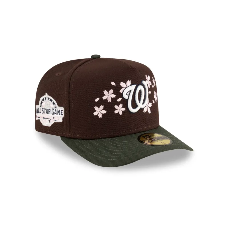 Just Caps Cherry Blossom Washington Nationals 59FIFTY A-Frame Fitted Hat sold by New Era