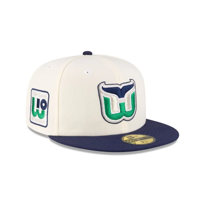 Hartford Whalers 10 Years 59FIFTY Fitted Hat sold by New Era