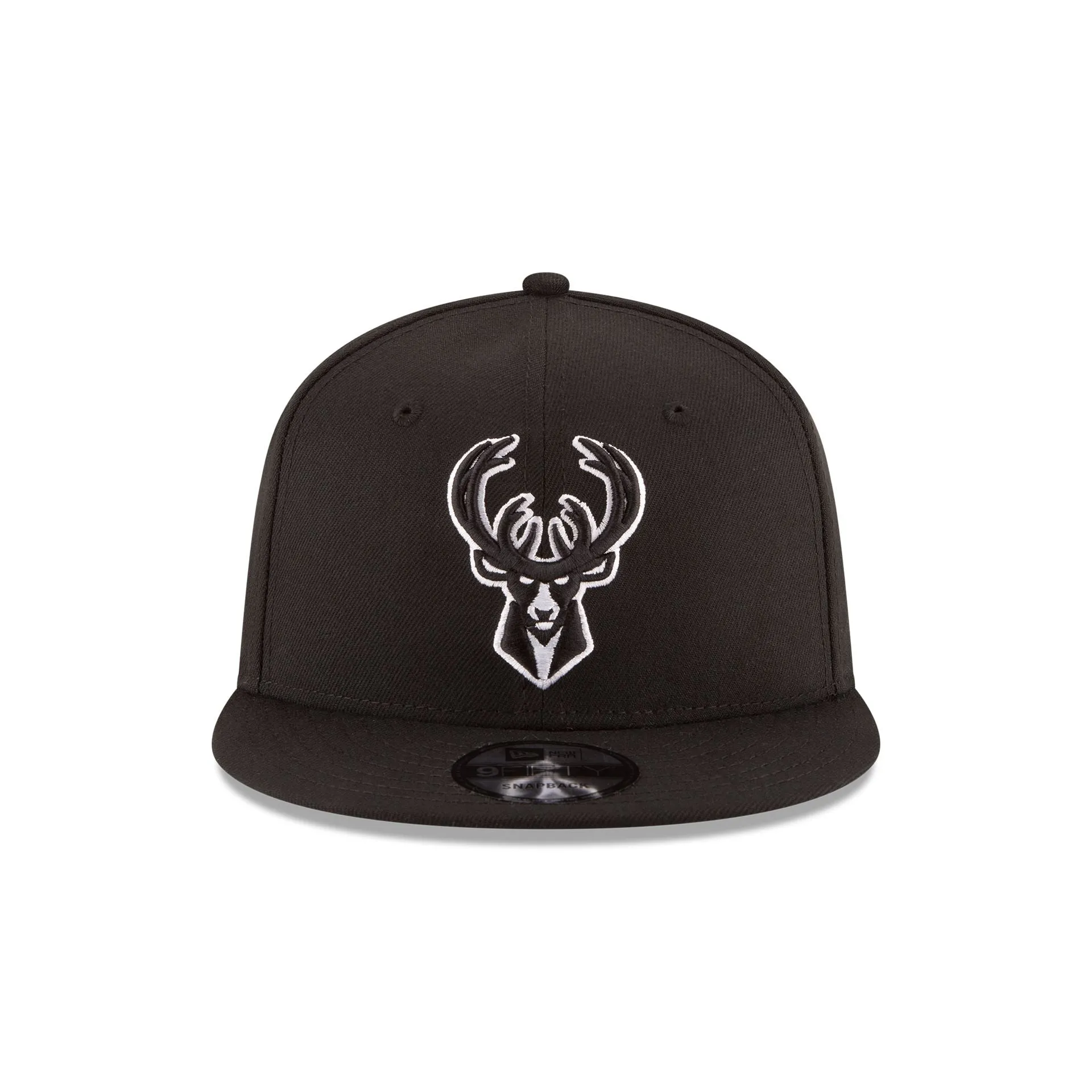 Milwaukee Bucks Basic Black & White 9FIFTY Snapback Hat sold by New Era product image thumbnail 2