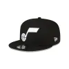 Utah Jazz Basic Black & White 9FIFTY Snapback Hat sold by New Era