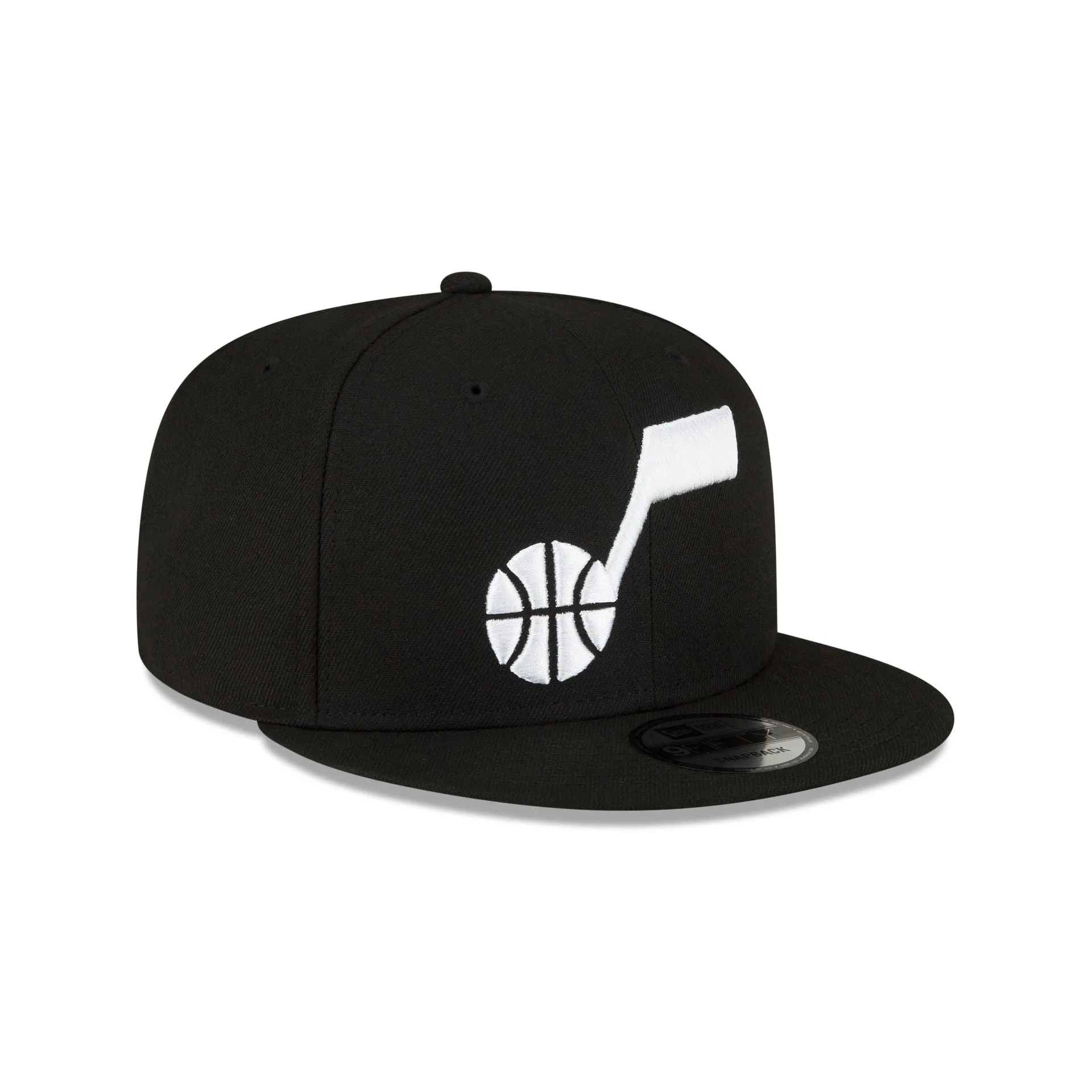 Utah Jazz Basic Black & White 9FIFTY Snapback Hat sold by New Era product image thumbnail 3