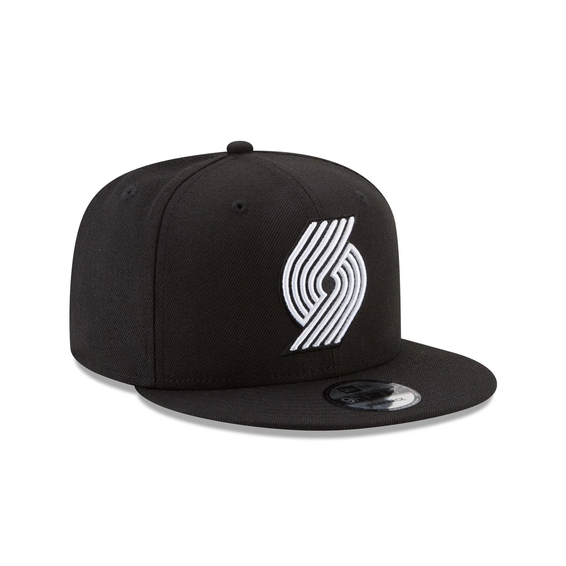 Portland Trail Blazers Basic Black & White 9FIFTY Snapback Hat sold by New Era product image thumbnail 3
