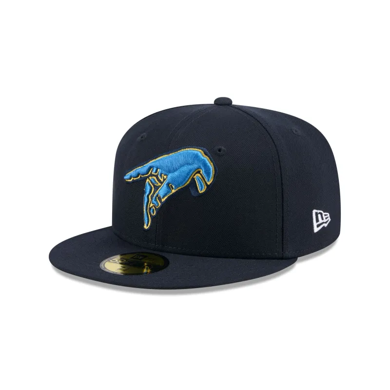 Myrtle Beach Pelicans Theme Night Navy 59FIFTY Fitted Hat sold by New Era