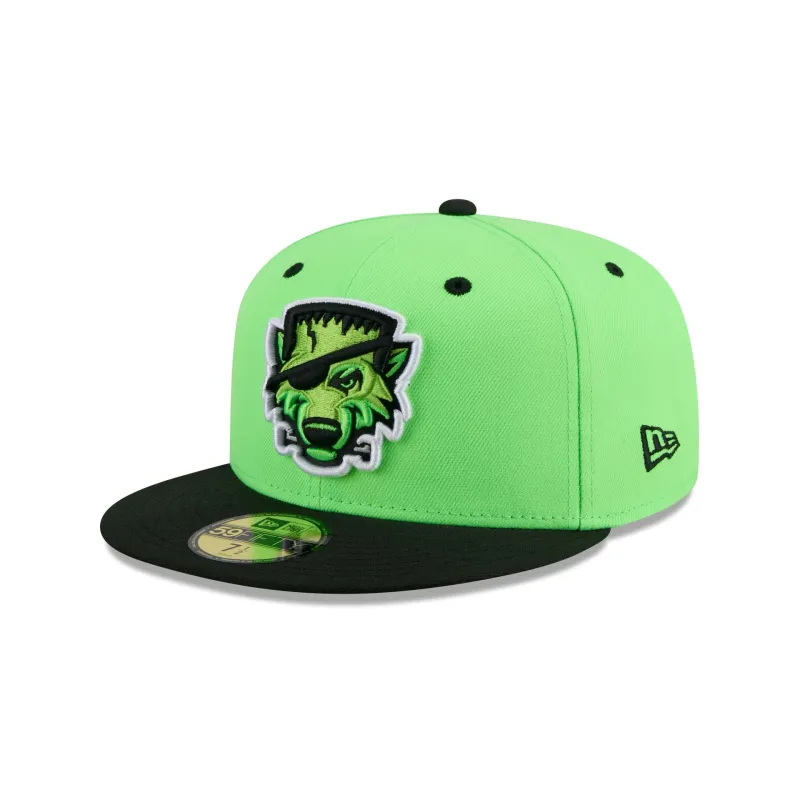 Erie SeaWolves Theme Night Green 59FIFTY Fitted Hat sold by New Era