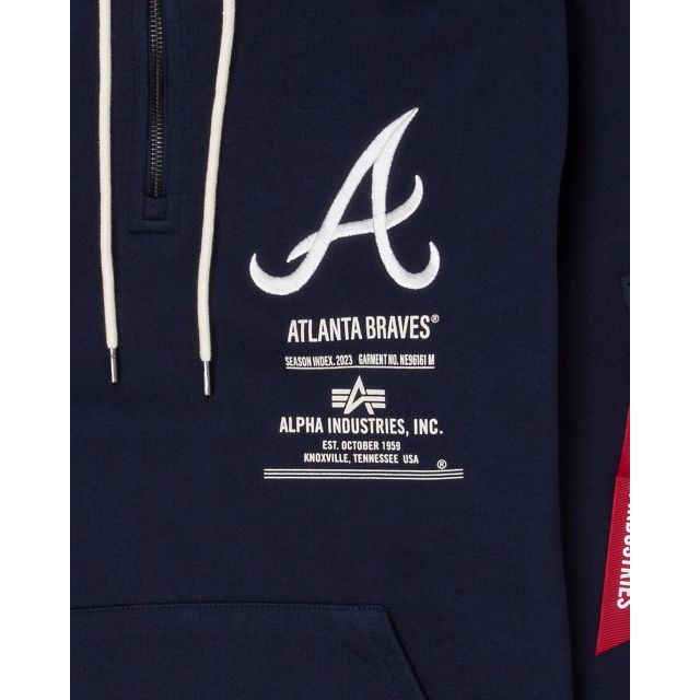 Alpha Industries X Atlanta Braves Zipper Hoodie sold by New Era product image thumbnail 3