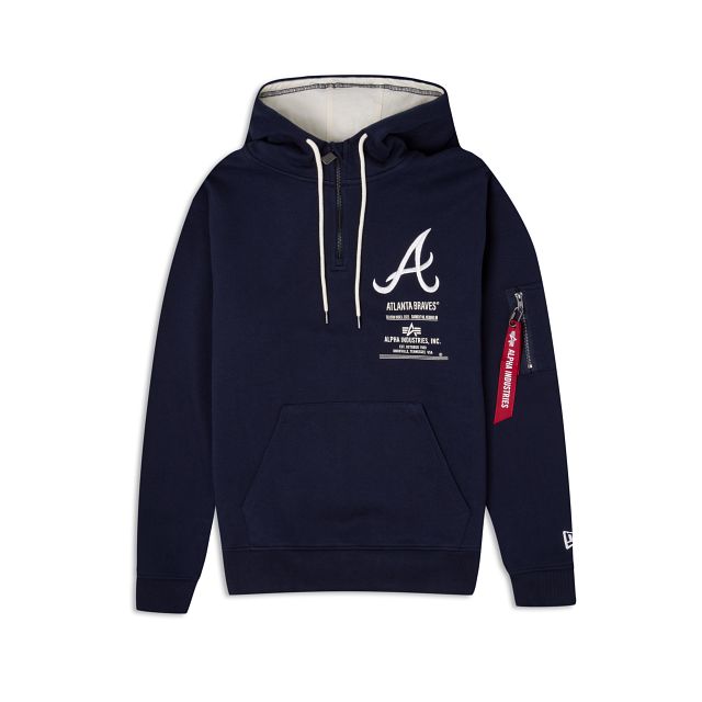 Alpha Industries X Atlanta Braves Zipper Hoodie sold by New Era