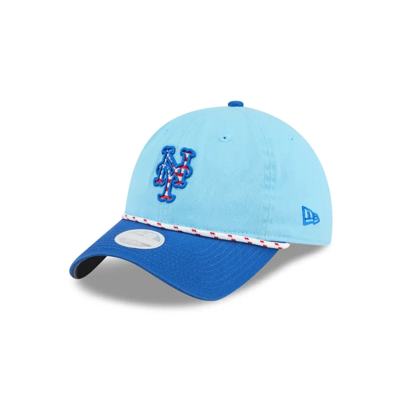 New York Mets Independence Day 2025 Women's 9TWENTY Adjustable Hat sold by New Era