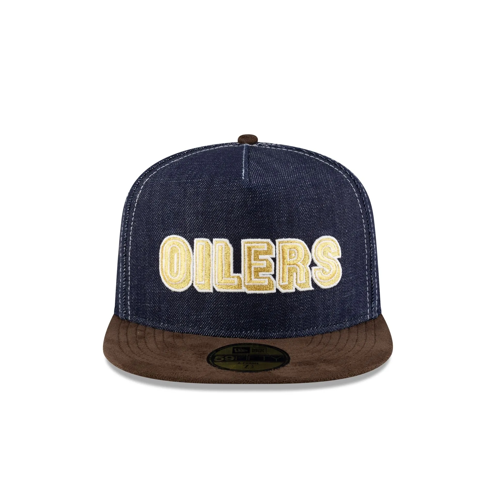 Oilers Houston Pack Denim 59FIFTY A-Frame Fitted Hat sold by New Era product image thumbnail 2