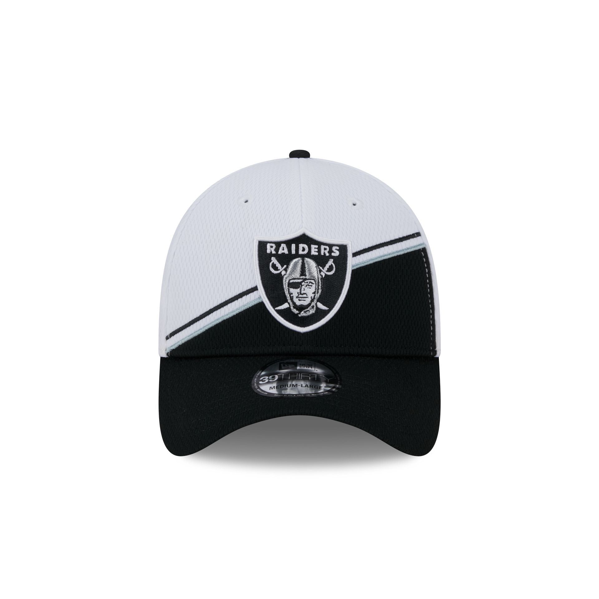 Las Vegas Raiders 2023 Sideline White 39THIRTY Stretch Fit Hat sold by New Era product image thumbnail 2