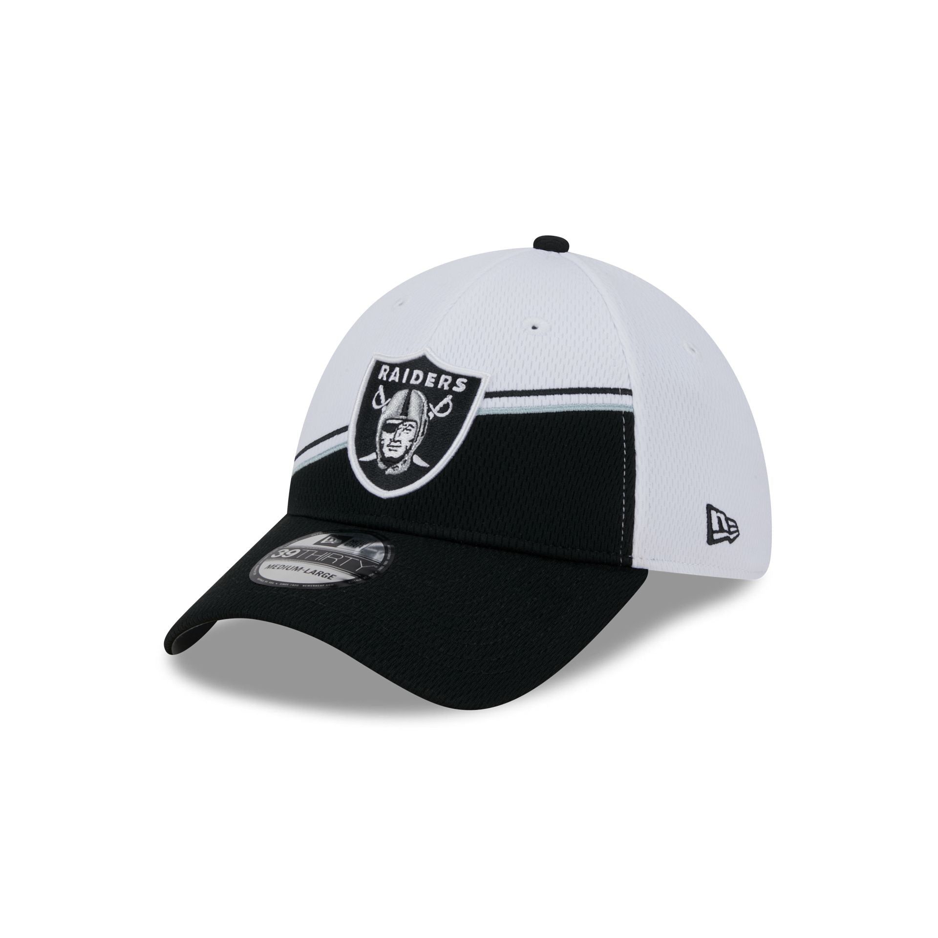 Las Vegas Raiders 2023 Sideline White 39THIRTY Stretch Fit Hat sold by New Era product image thumbnail 3