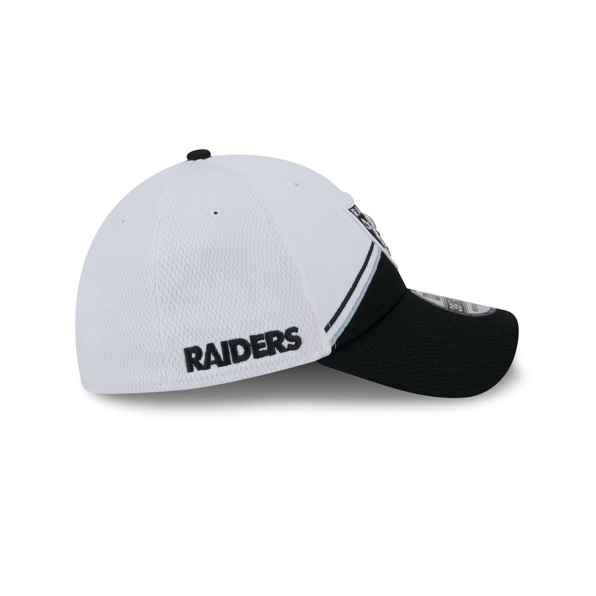 Las Vegas Raiders 2023 Sideline White 39THIRTY Stretch Fit Hat sold by New Era product image thumbnail 4