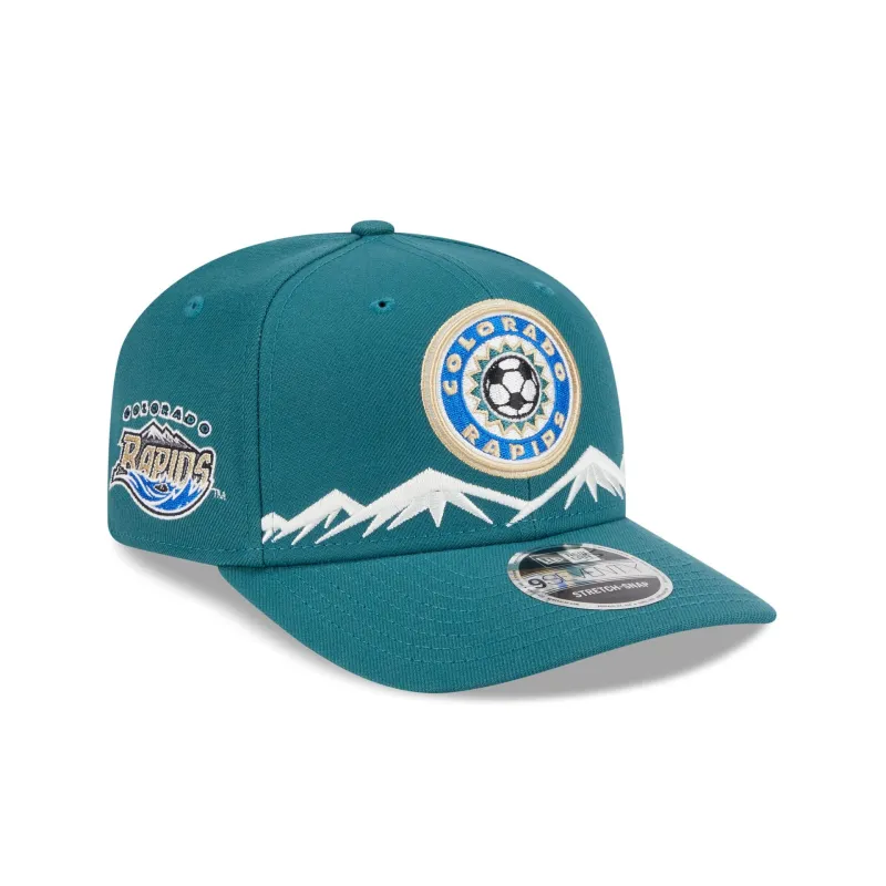 Colorado Rapids 2025 Jersey Hook Green 9SEVENTY Stretch-Snap Hat sold by New Era