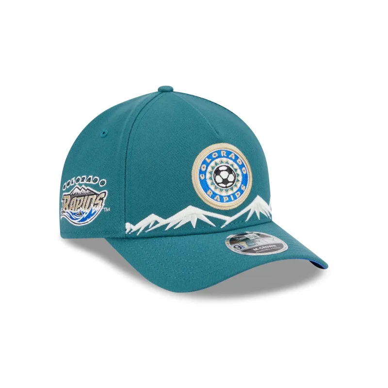 Colorado Rapids 2025 Jersey Hook Green 9FORTY M-Crown A-Frame Snapback Hat sold by New Era
