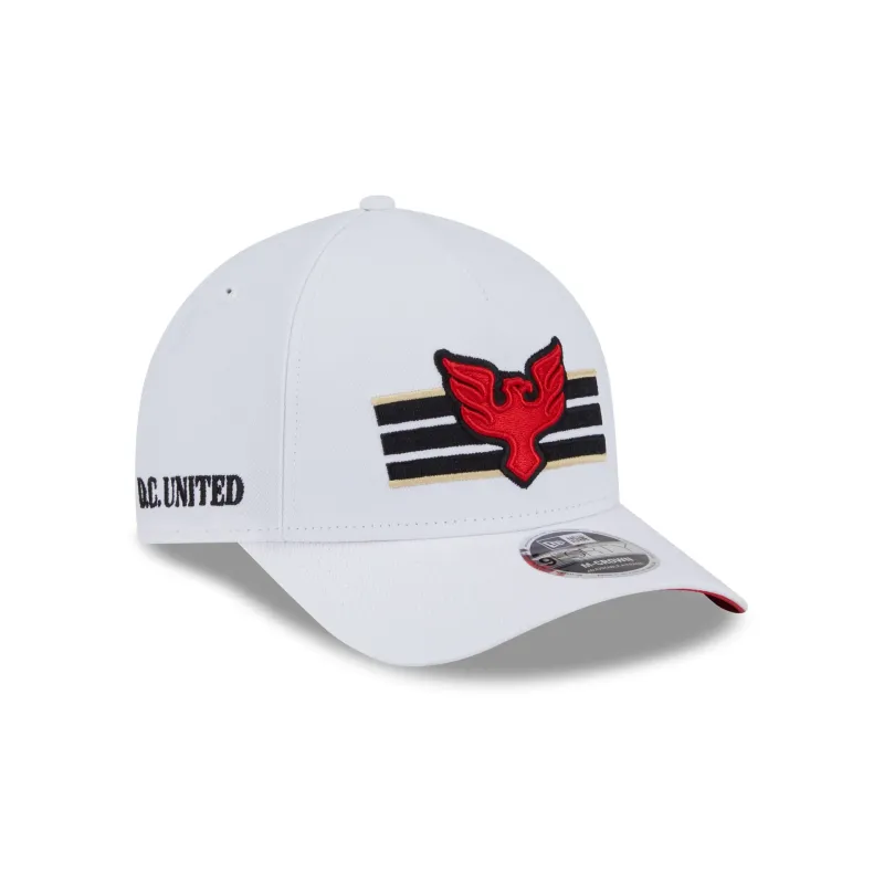 D.C. United 2025 Jersey Hook White 9FORTY M-Crown A-Frame Snapback Hat sold by New Era