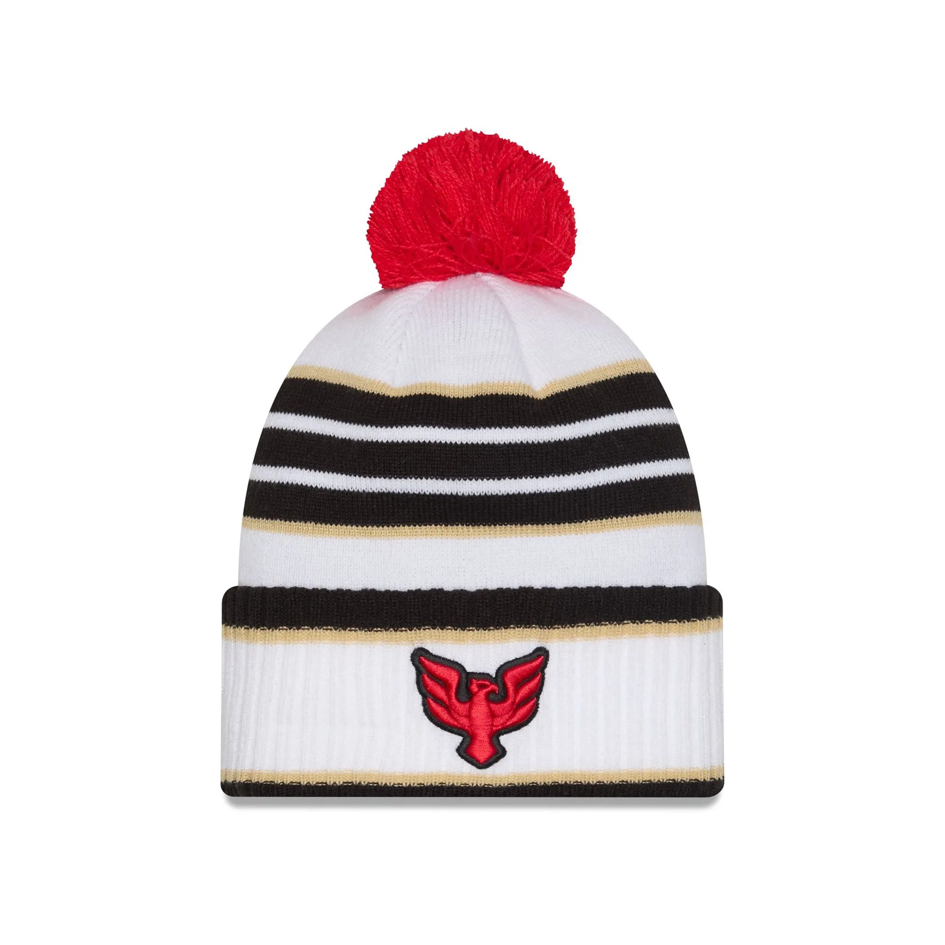 D.C. United 2025 Jersey Hook White Pom Knit Hat sold by New Era