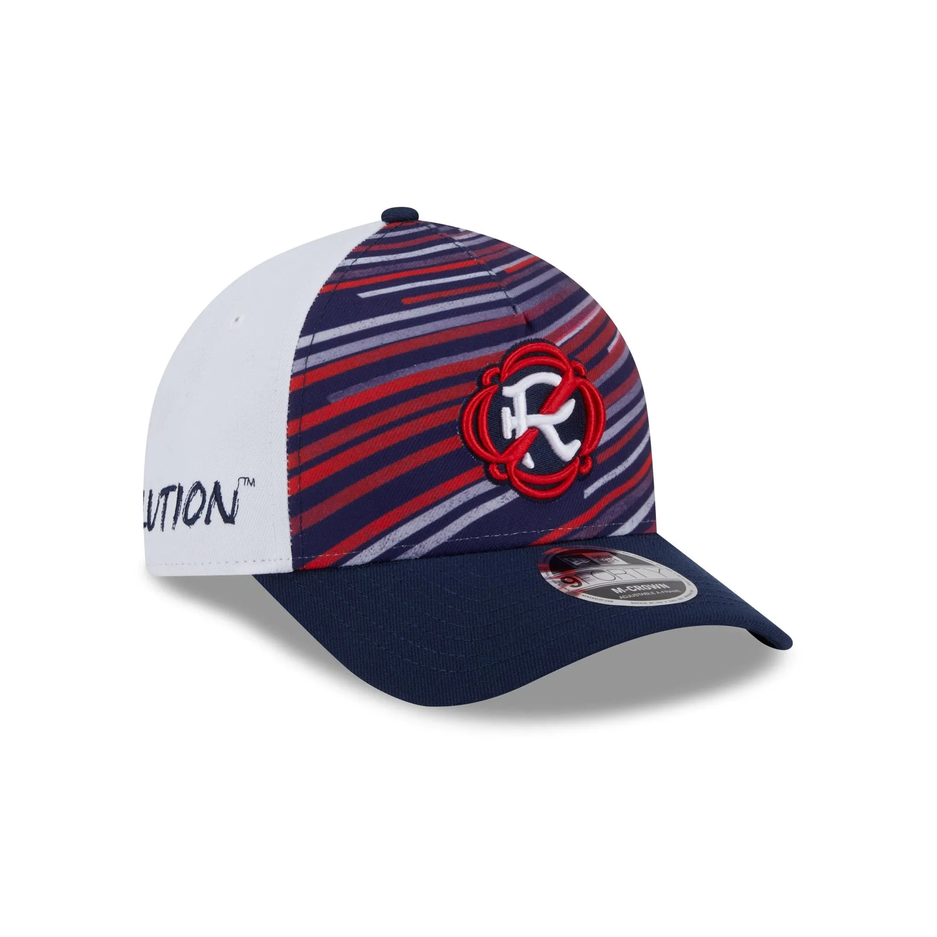 New England Revolution 2025 Jersey Hook Multicolor 9FORTY M-Crown A-Frame Snapback Hat sold by New Era