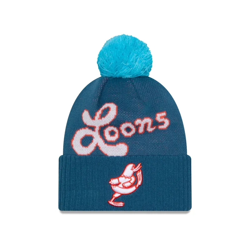 Minnesota United FC 2025 Jersey Hook Blue Pom Knit Hat sold by New Era