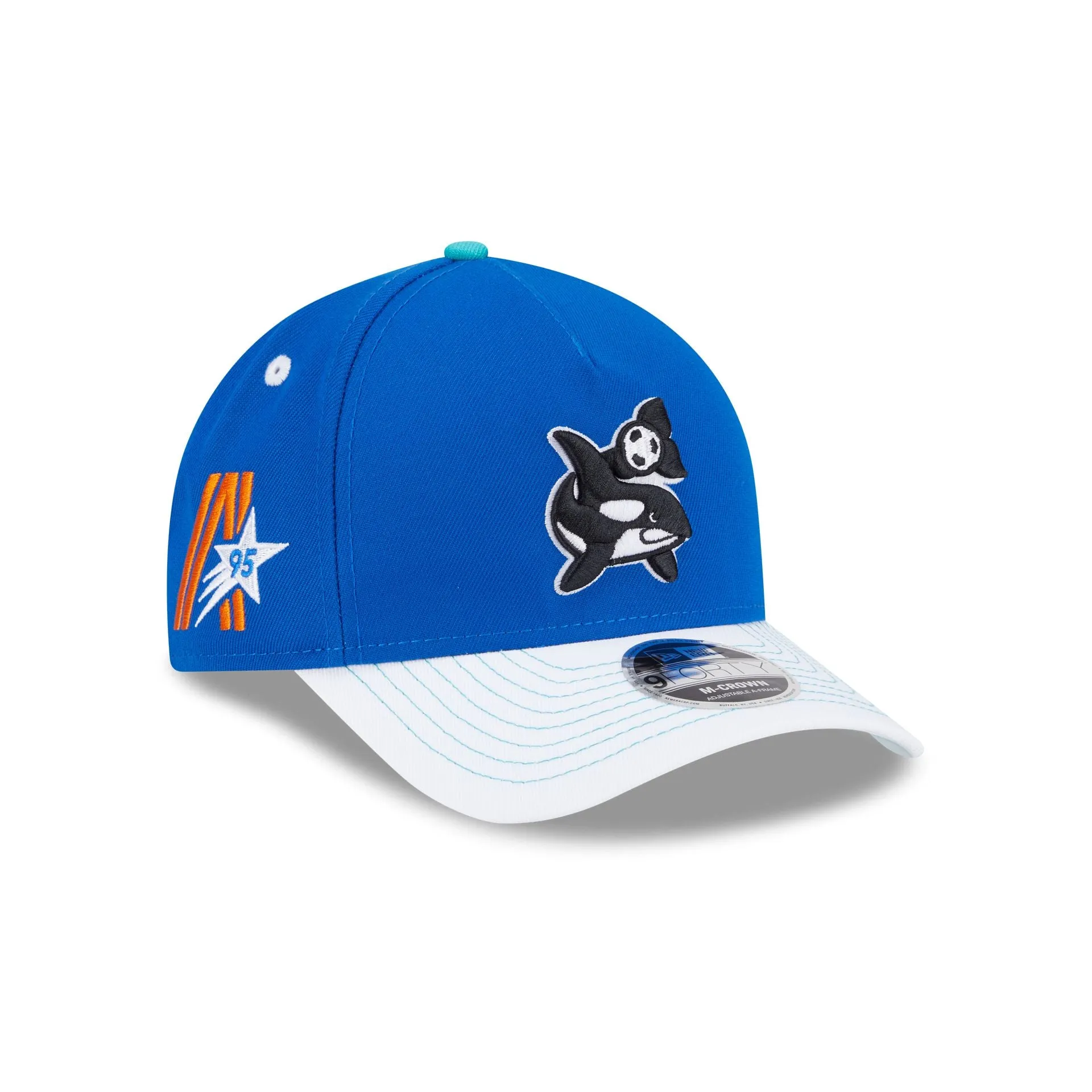 Seattle Sounders 2025 Jersey Hook Blue 9FORTY M-Crown A-Frame Snapback Hat sold by New Era