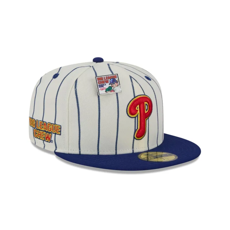 Big League Chew X Philadelphia Phillies Pinstripe 59FIFTY Fitted Hat sold by New Era