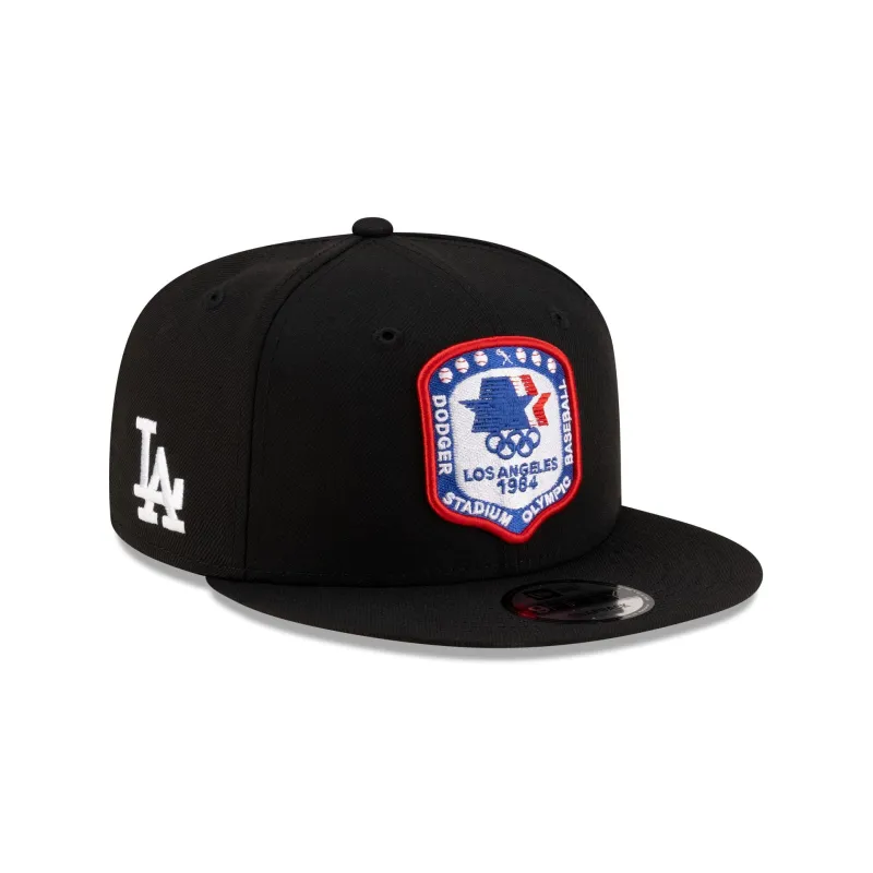 Los Angeles Dodgers 1984 Olympics Black 9FIFTY Snapback Hat sold by New Era