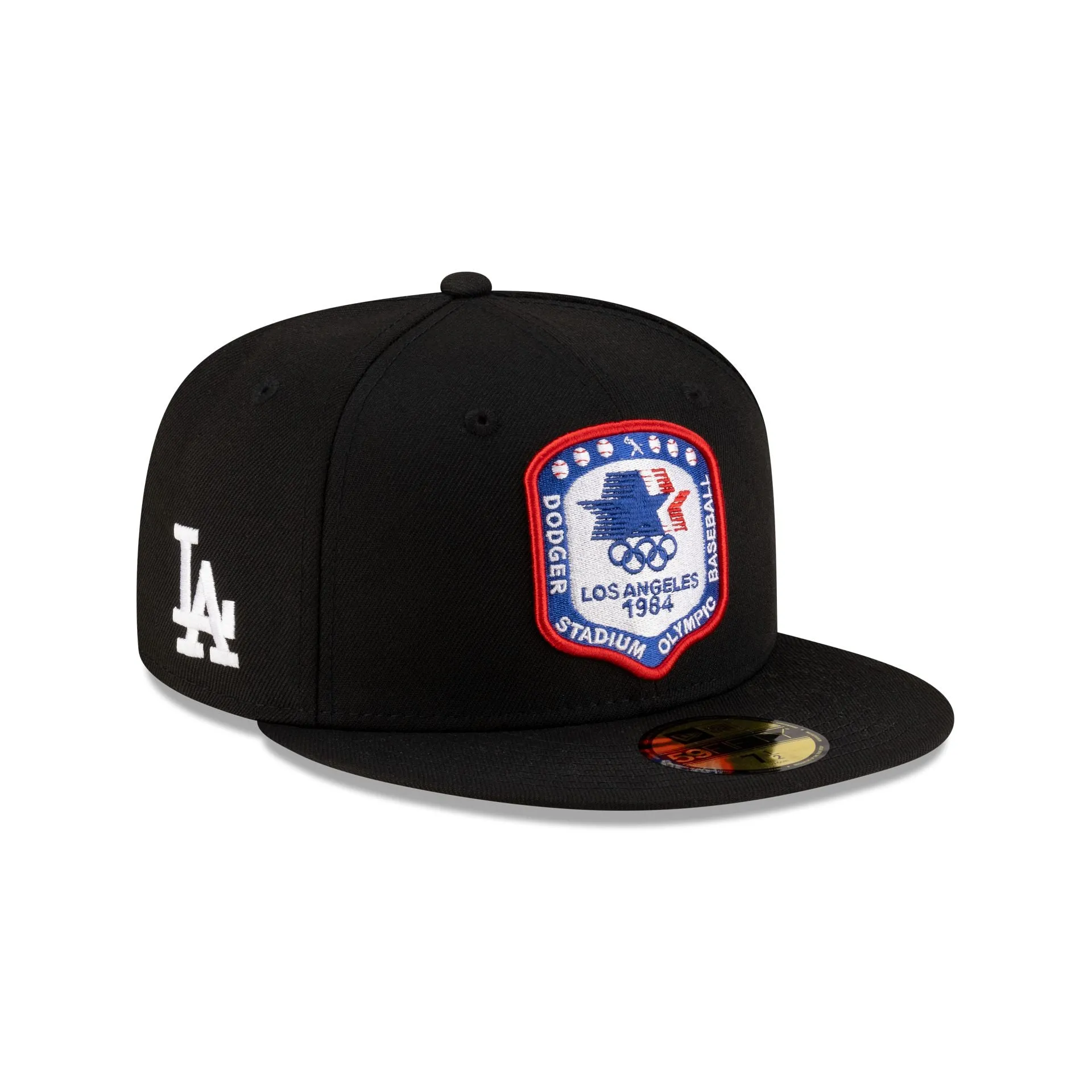 Los Angeles Dodgers 1984 Olympics Black 59FIFTY Fitted Hat sold by New Era
