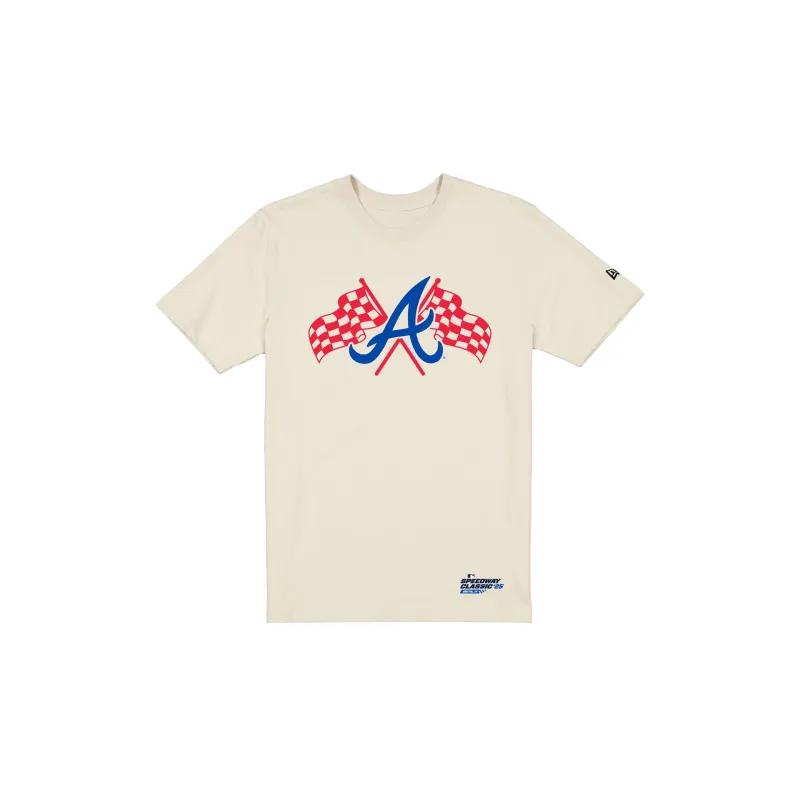 Atlanta Braves Speedway Classic White T-Shirt sold by New Era
