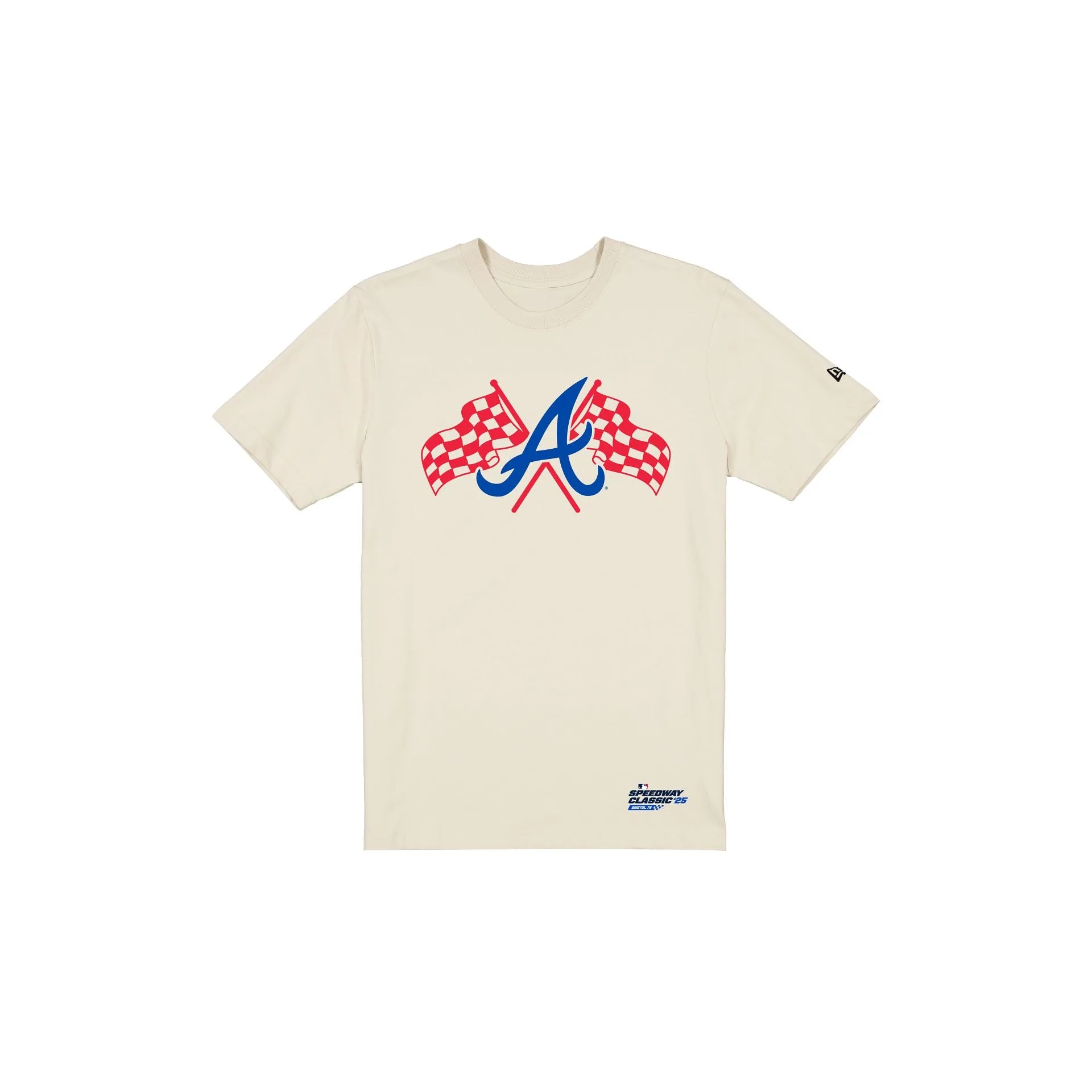 Atlanta Braves Speedway Classic White T-Shirt sold by New Era