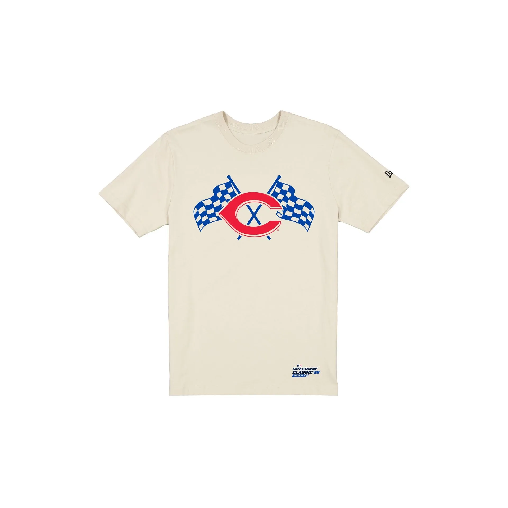 Cincinnati Reds Speedway Classic White T-Shirt sold by New Era