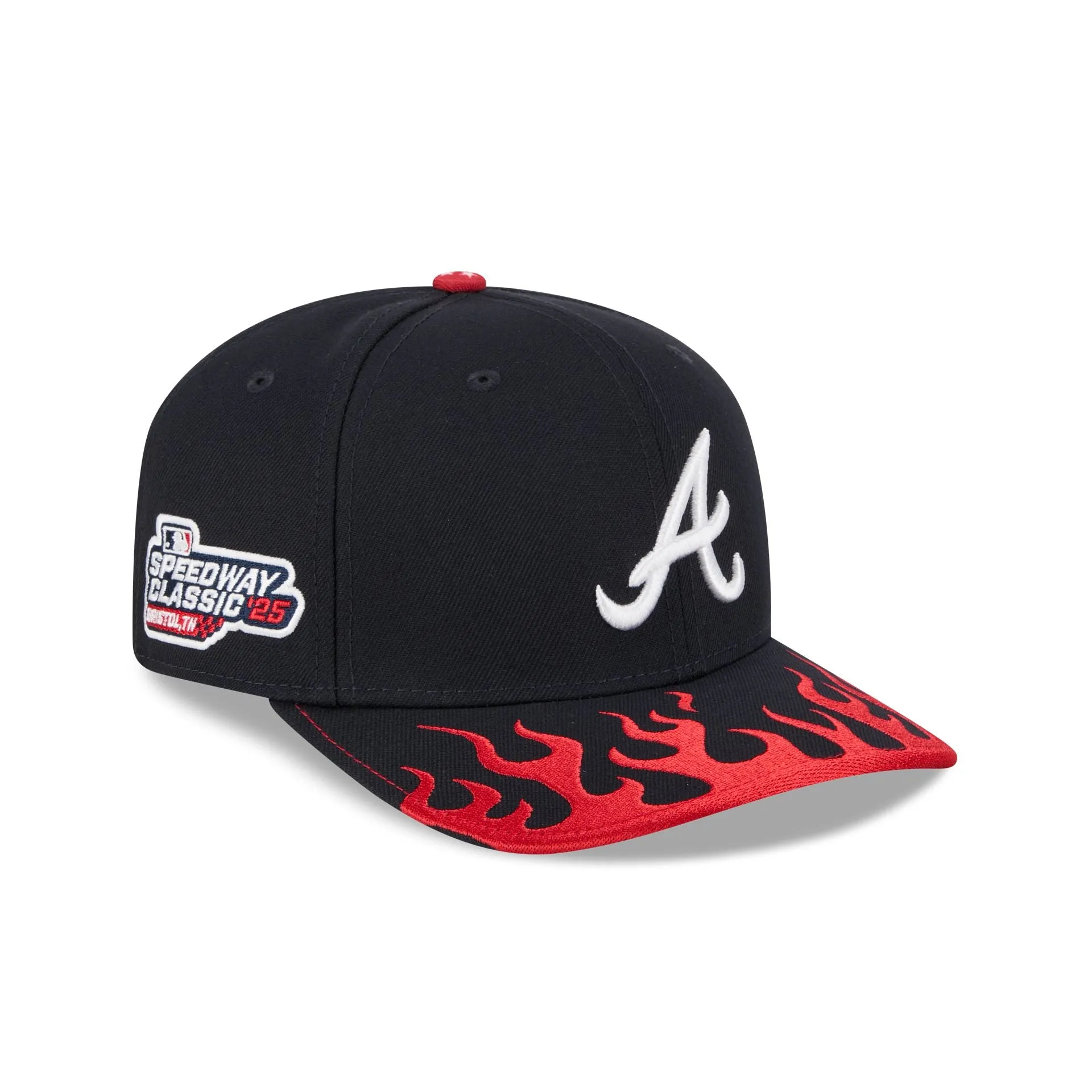 Atlanta Braves Speedway Classic 9SEVENTY Stretch-Snap Hat sold by New Era