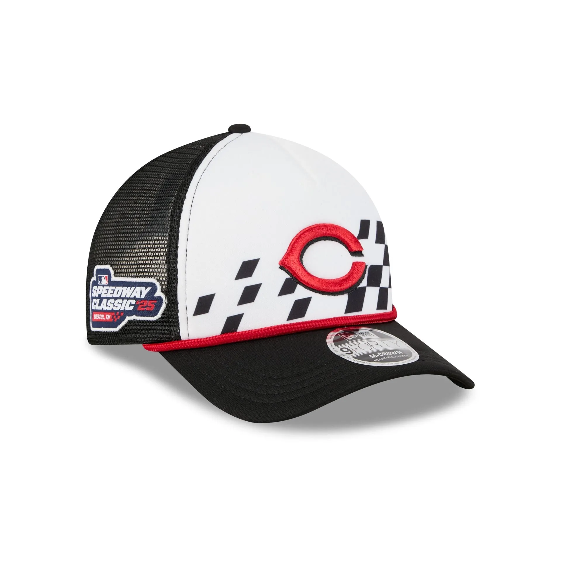 Cincinnati Reds Speedway Classic Fan Pack 9FORTY M-Crown A-Frame Trucker sold by New Era
