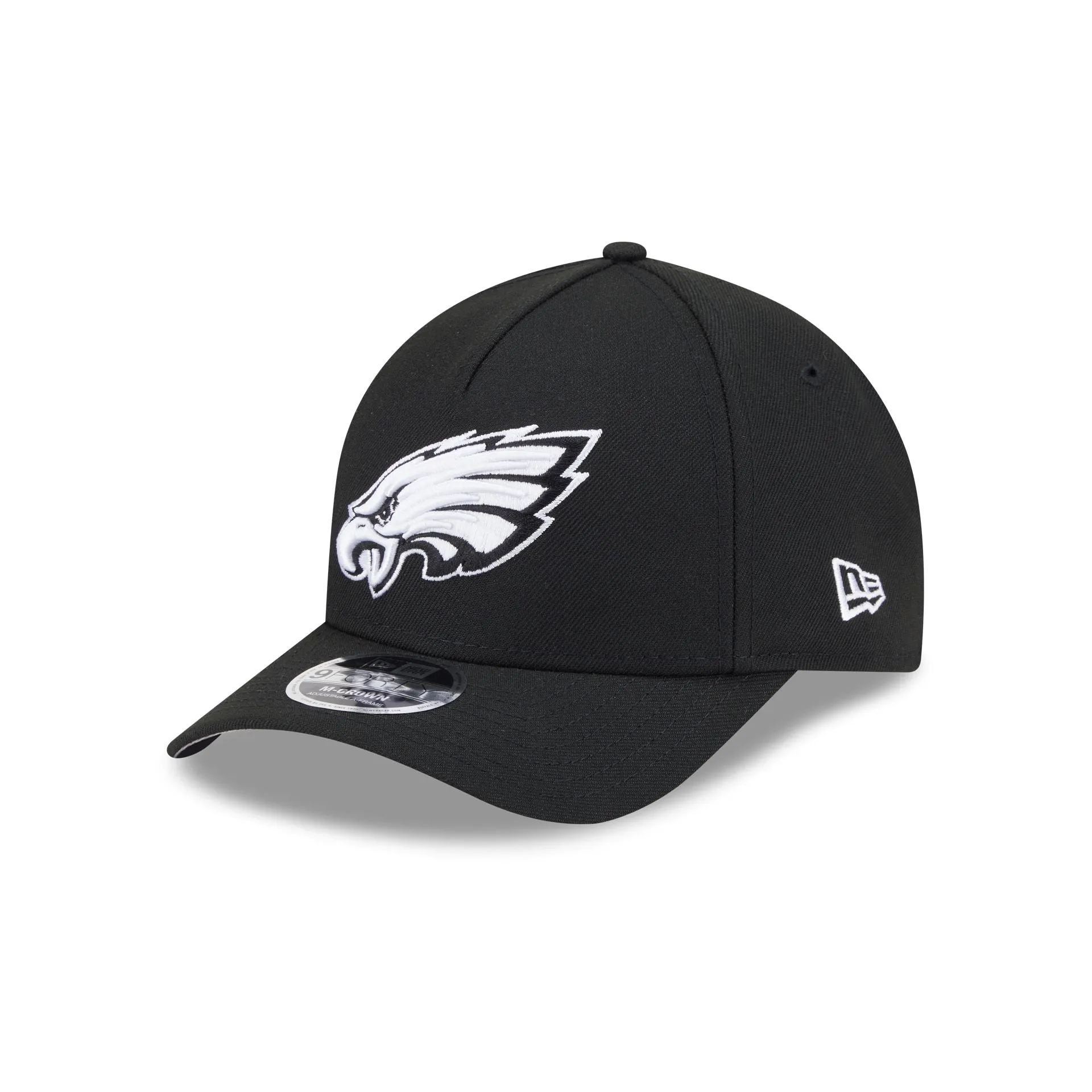 Philadelphia Eagles Black & White 9FORTY M-Crown A-Frame Snapback Hat sold by New Era