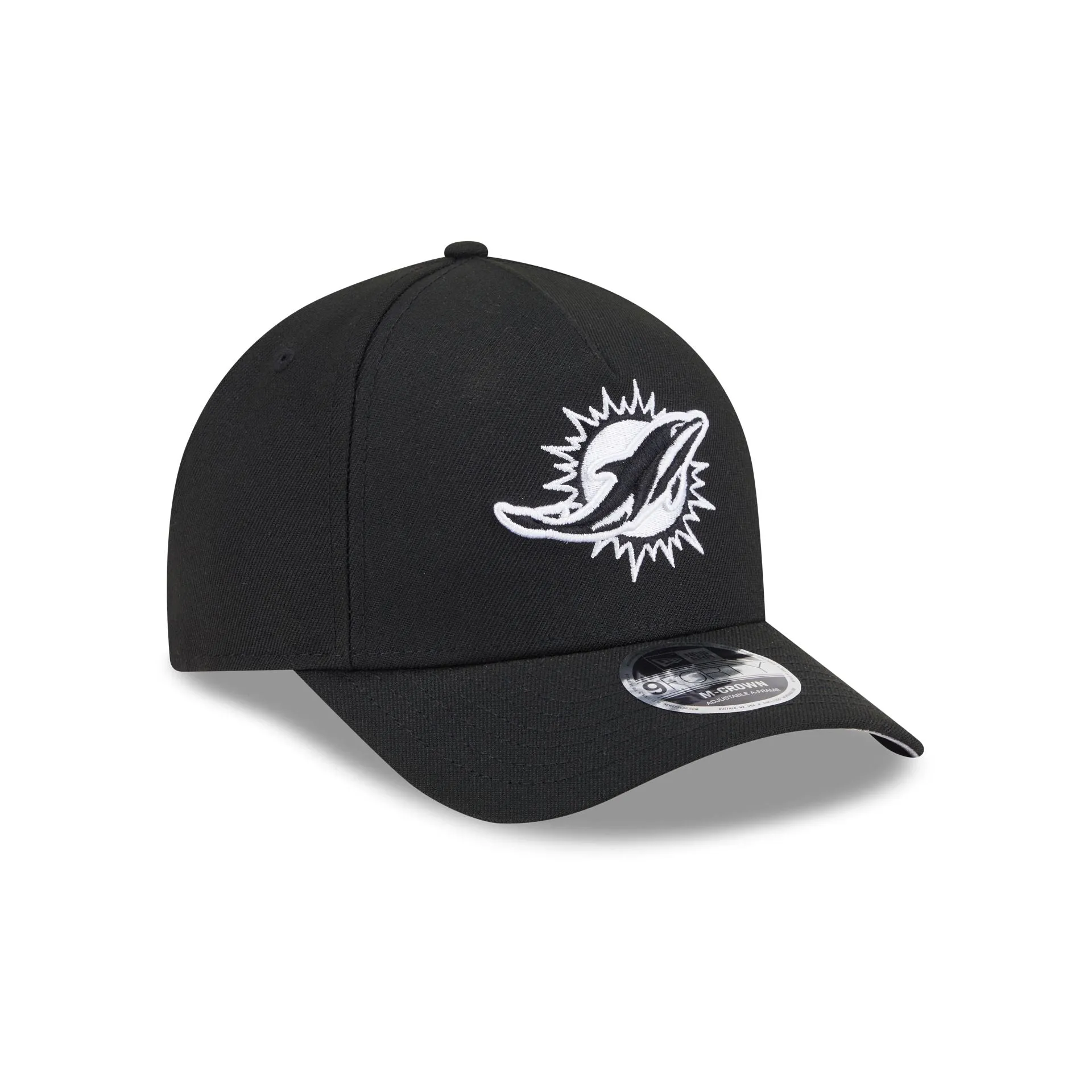 Miami Dolphins Black & White 9FORTY M-Crown A-Frame Snapback Hat sold by New Era product image thumbnail 3