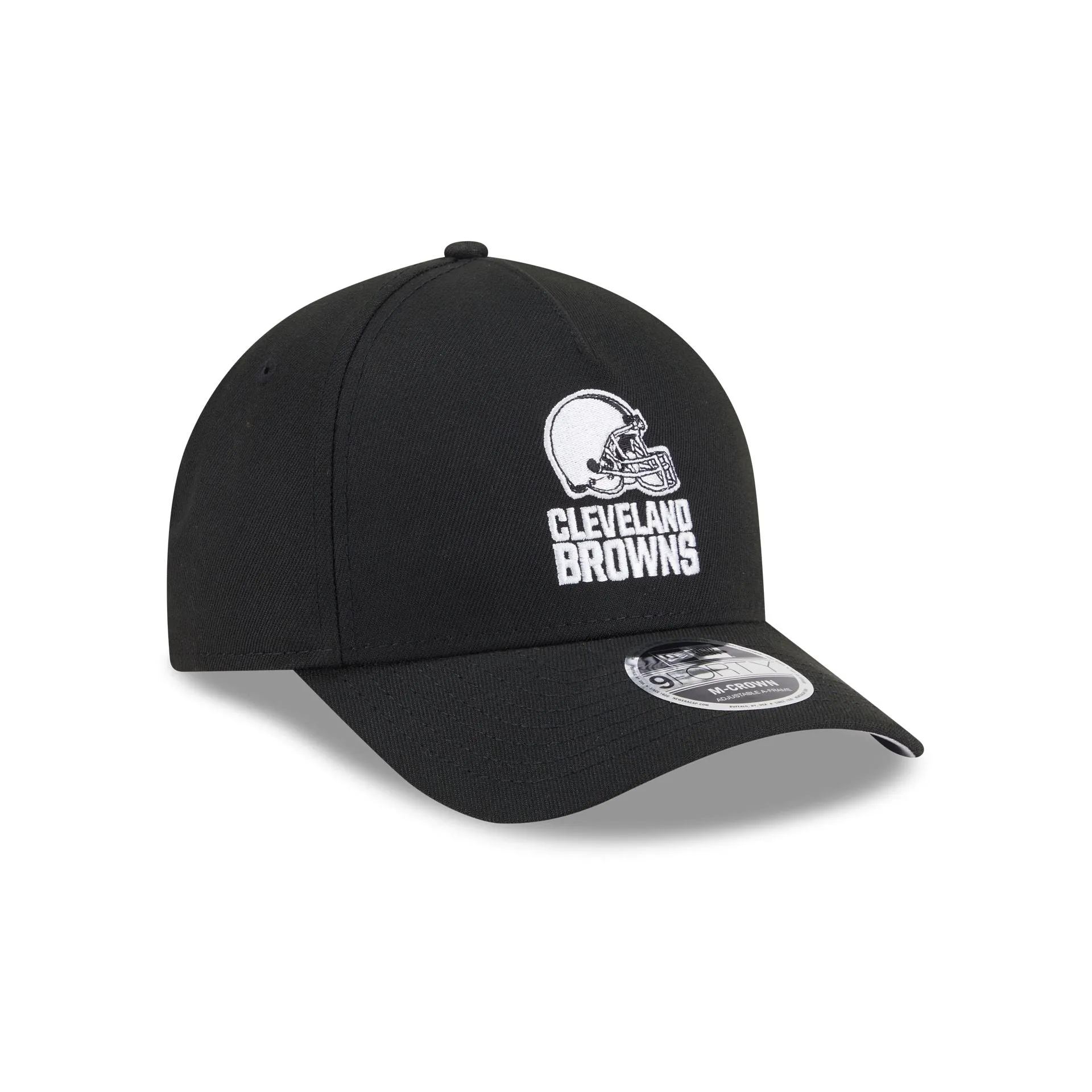 Cleveland Browns Black & White 9FORTY M-Crown A-Frame Snapback Hat sold by New Era product image thumbnail 3