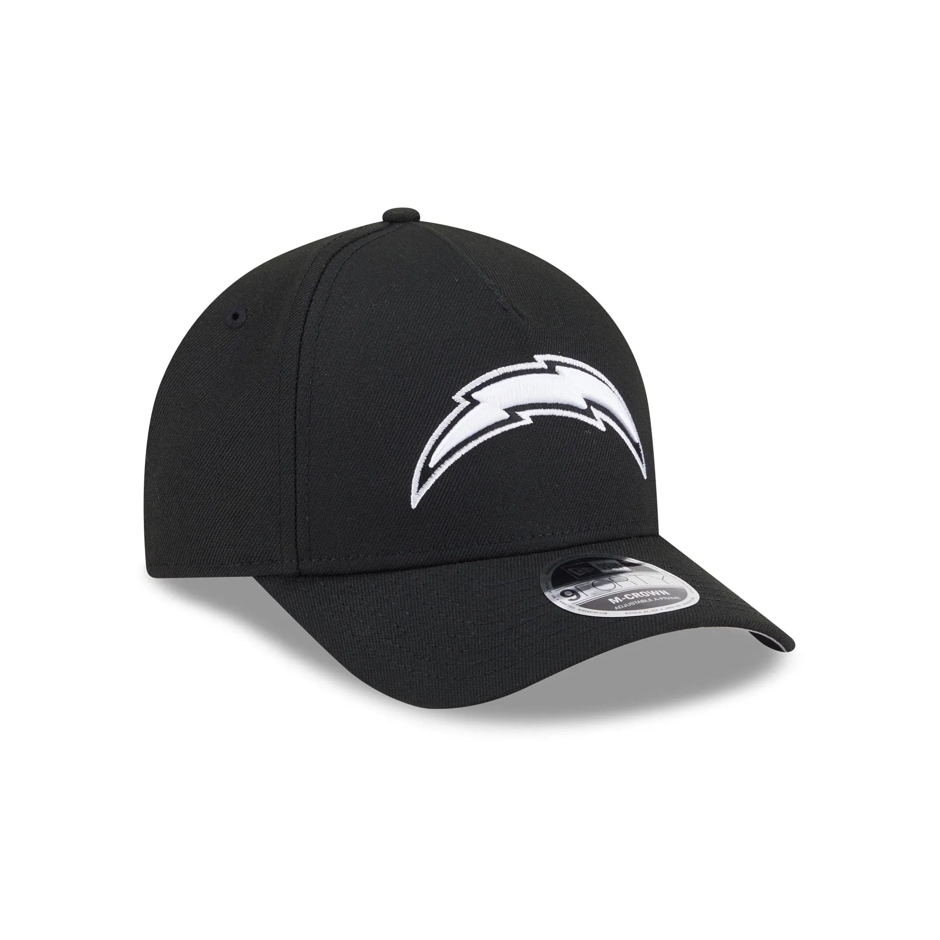 Los Angeles Chargers Black & White 9FORTY M-Crown A-Frame Snapback Hat sold by New Era product image thumbnail 3