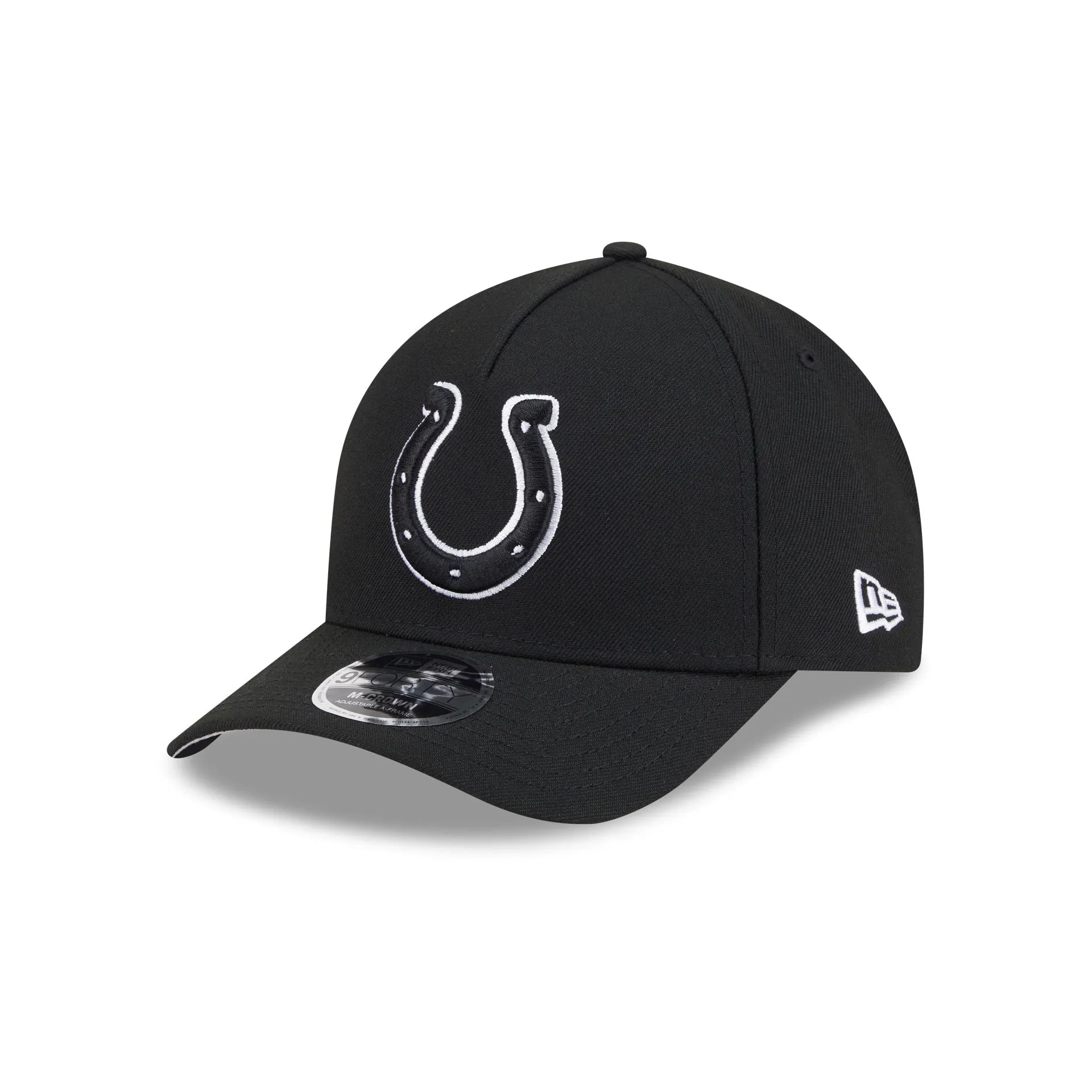 Indianapolis Colts Black & White 9FORTY M-Crown A-Frame Snapback Hat sold by New Era