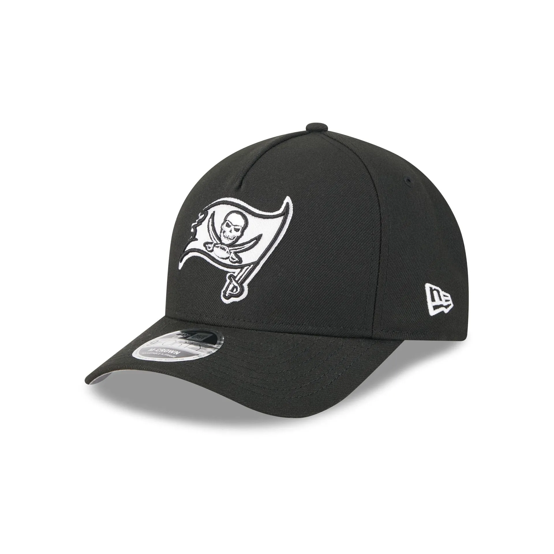 Tampa Bay Buccaneers Black & White 9FORTY M-Crown A-Frame Snapback Hat sold by New Era