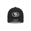 San Francisco 49ers Black & White 9FORTY M-Crown A-Frame Snapback Hat sold by New Era