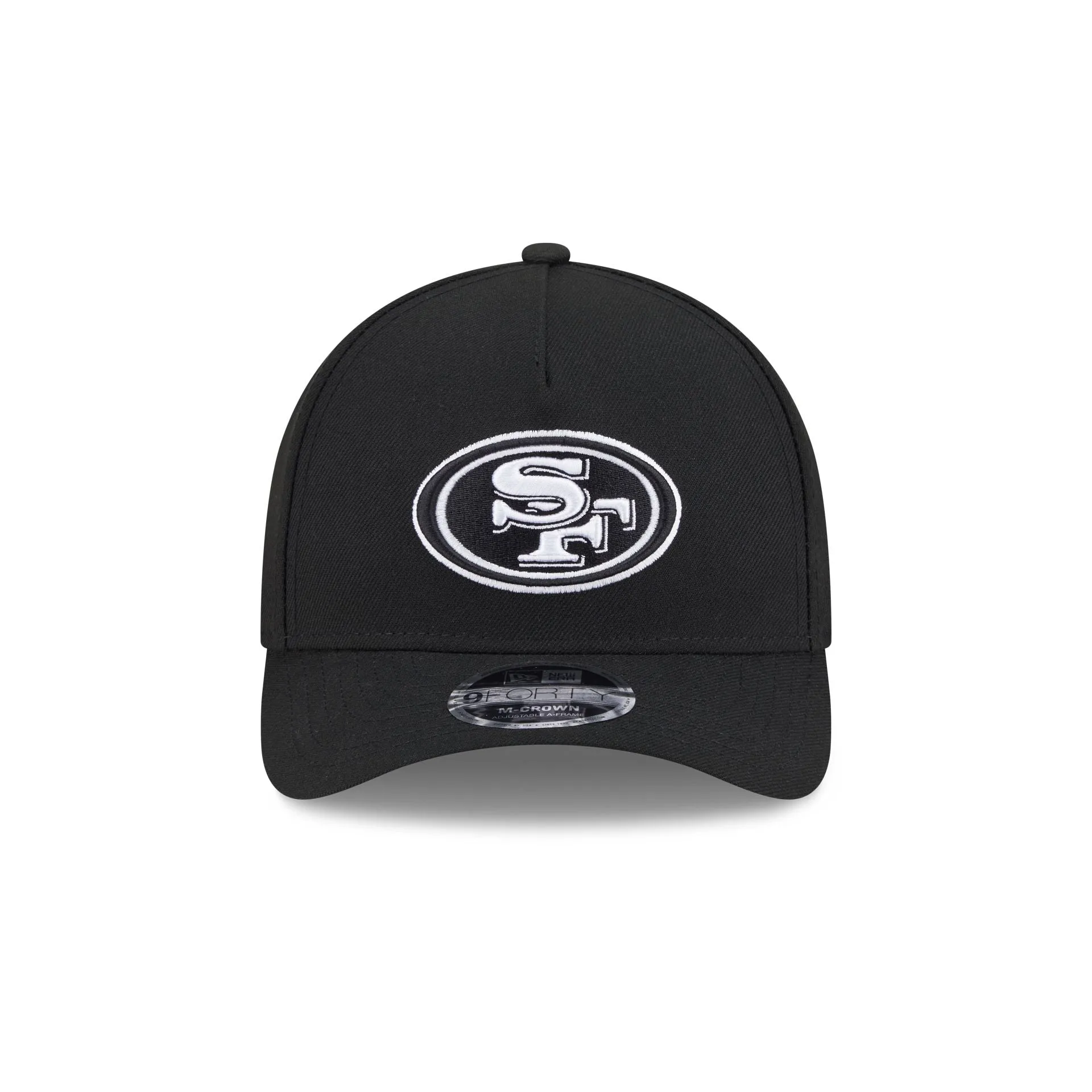 San Francisco 49ers Black & White 9FORTY M-Crown A-Frame Snapback Hat sold by New Era product image thumbnail 2