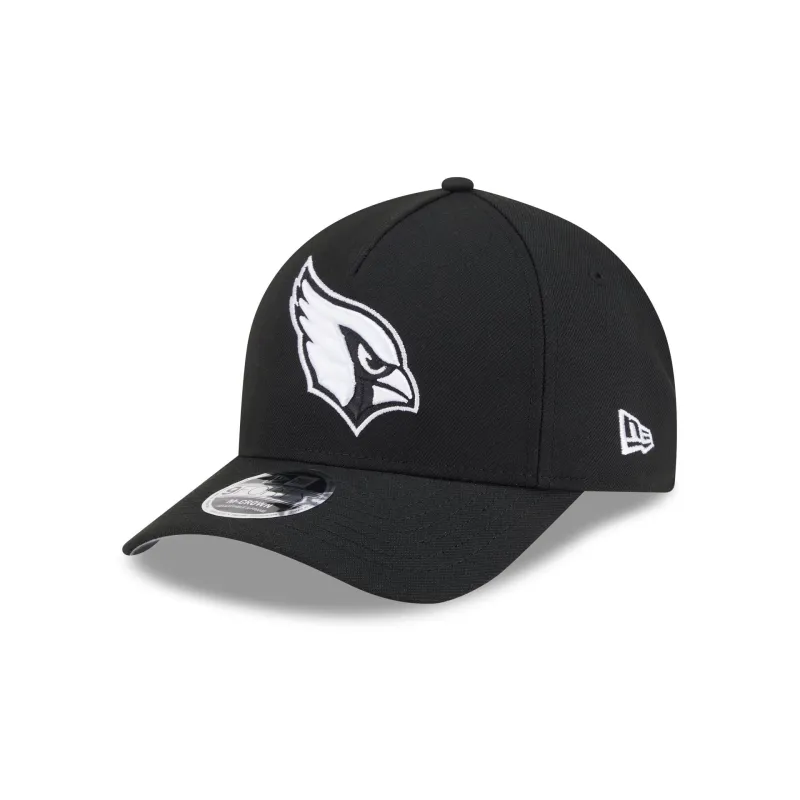 Arizona Cardinals Black & White 9FORTY M-Crown A-Frame Snapback Hat sold by New Era