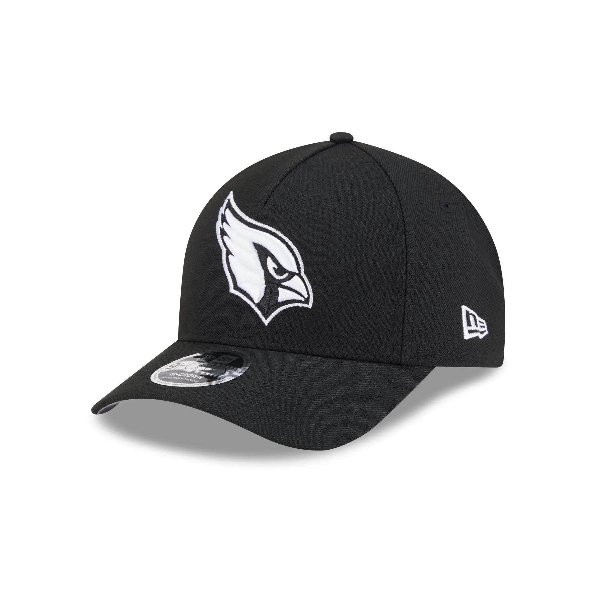 Arizona Cardinals Black & White 9FORTY M-Crown A-Frame Snapback Hat sold by New Era