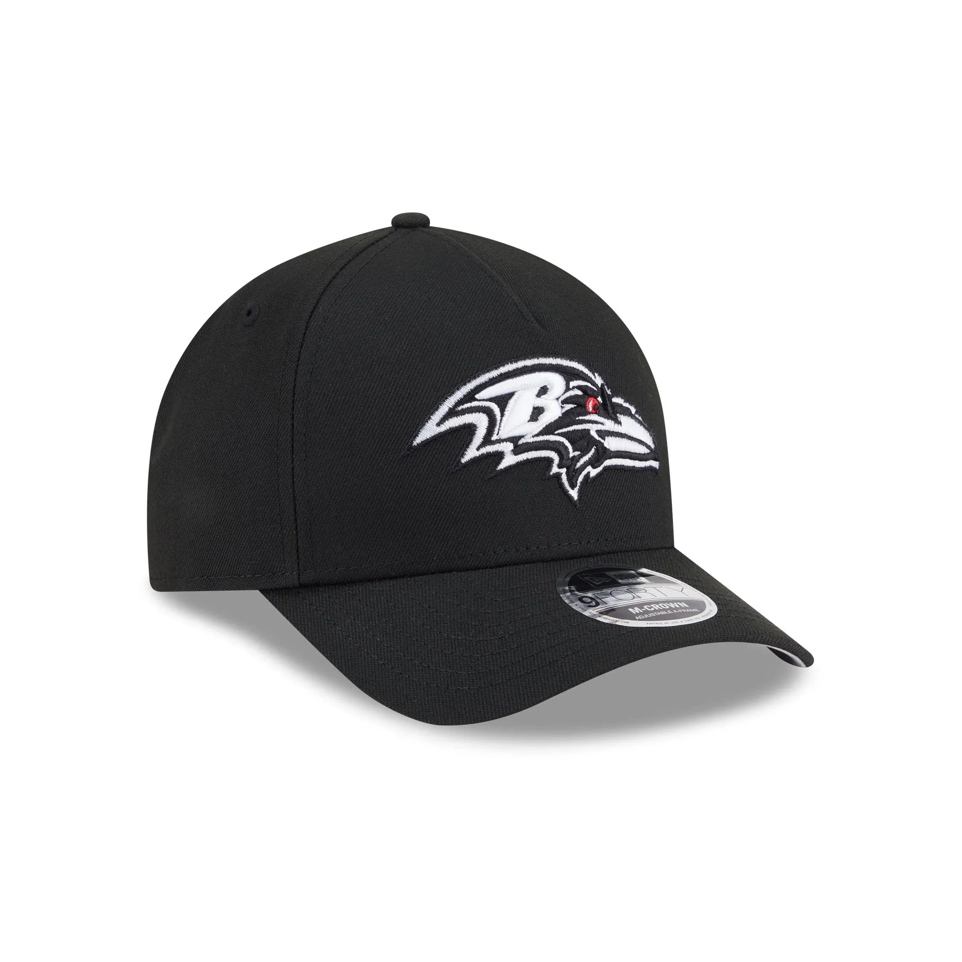 Baltimore Ravens Black & White 9FORTY M-Crown A-Frame Snapback Hat sold by New Era product image thumbnail 3