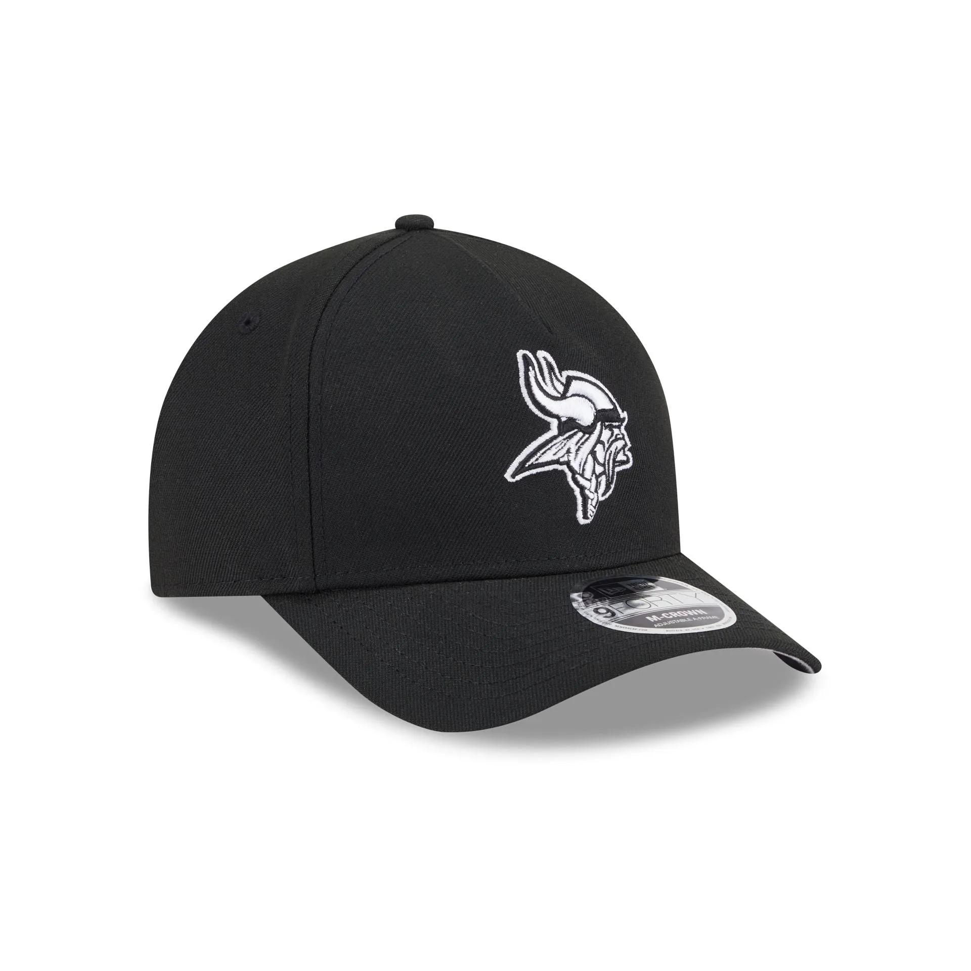 Minnesota Vikings Black & White 9FORTY M-Crown A-Frame Snapback Hat sold by New Era product image thumbnail 3