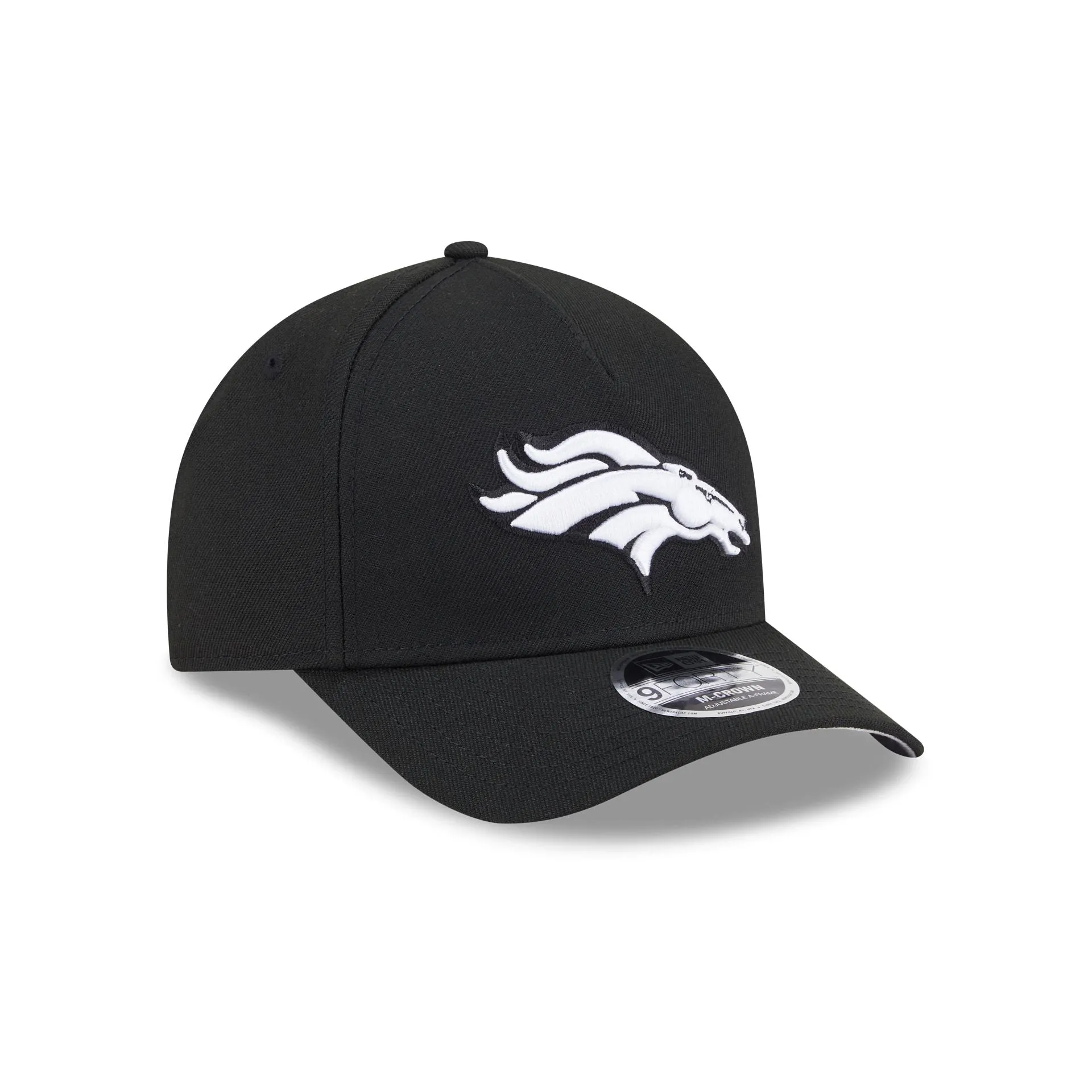 Denver Broncos Black & White 9FORTY M-Crown A-Frame Snapback Hat sold by New Era product image thumbnail 3