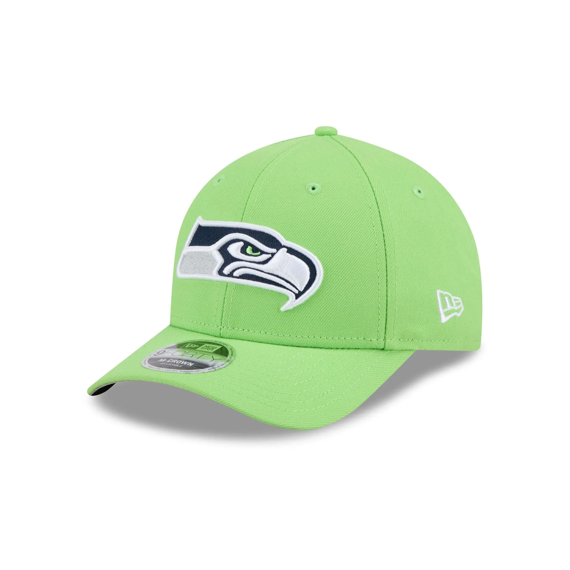 Seattle Seahawks Team Action Green 9FORTY M-Crown Snapback Hat sold by New Era