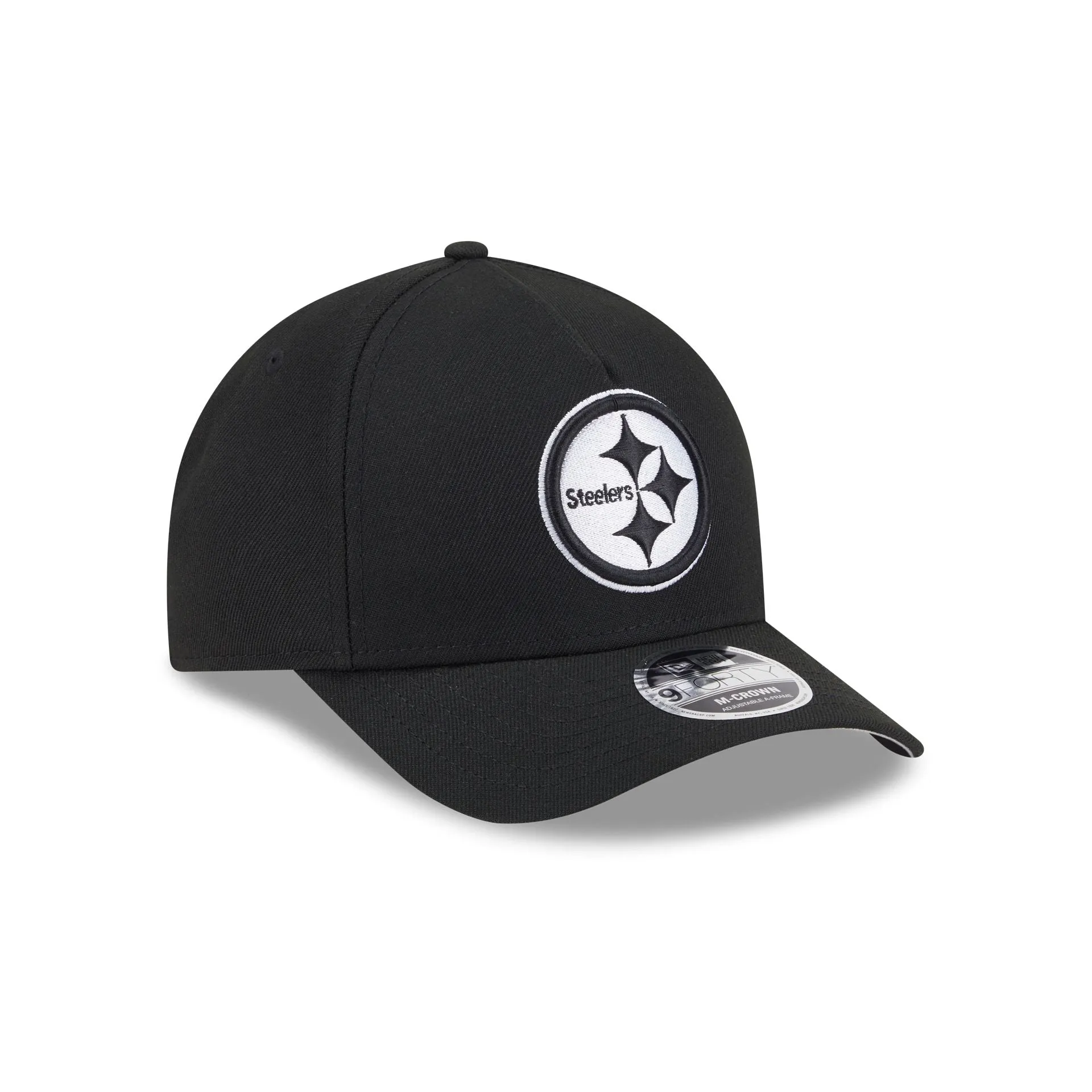 Pittsburgh Steelers Black & White 9FORTY M-Crown A-Frame Snapback Hat sold by New Era product image thumbnail 3